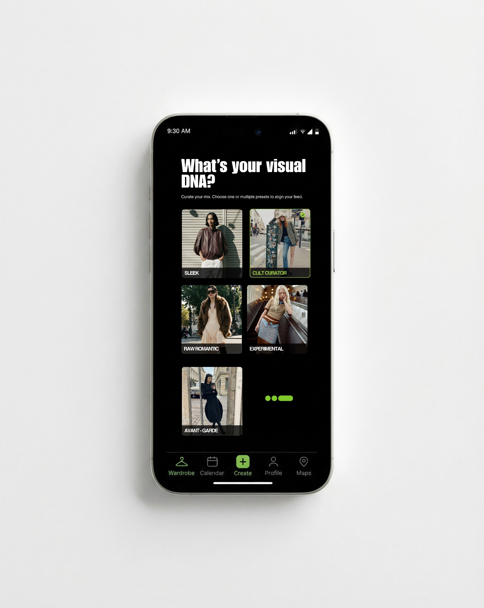 Visual DNA selection